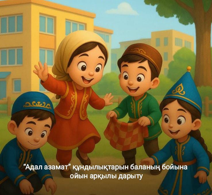 "Адал азамат"  құндылықтарын баланың бойына ойын арқылы дарыту